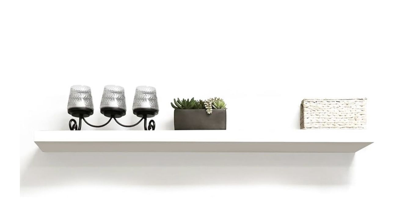 New- White Floating Shelf 10.2x47.3x2