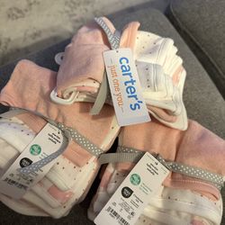 6 Pack Wash Cloth Babies Carters- 18 Pieces Total