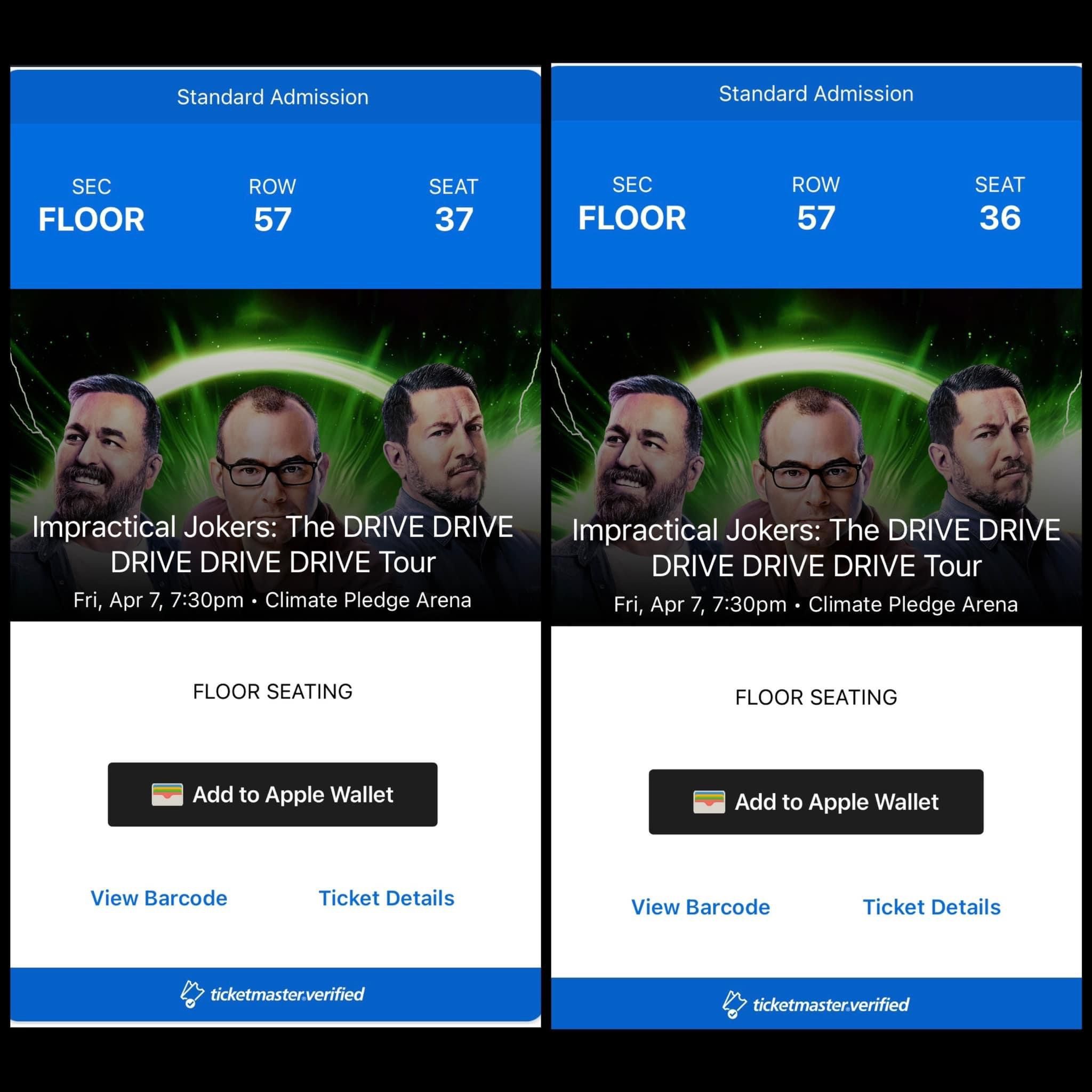 Impractical Jokers Tickets (Floor)