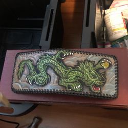 Real Leather Dragon Wallet 