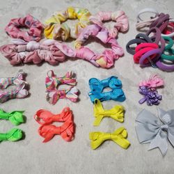 Kids Hair Ties And Bows Take All $10