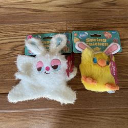 Dog Toy Set - Easter Bunny And Spring Chicken 