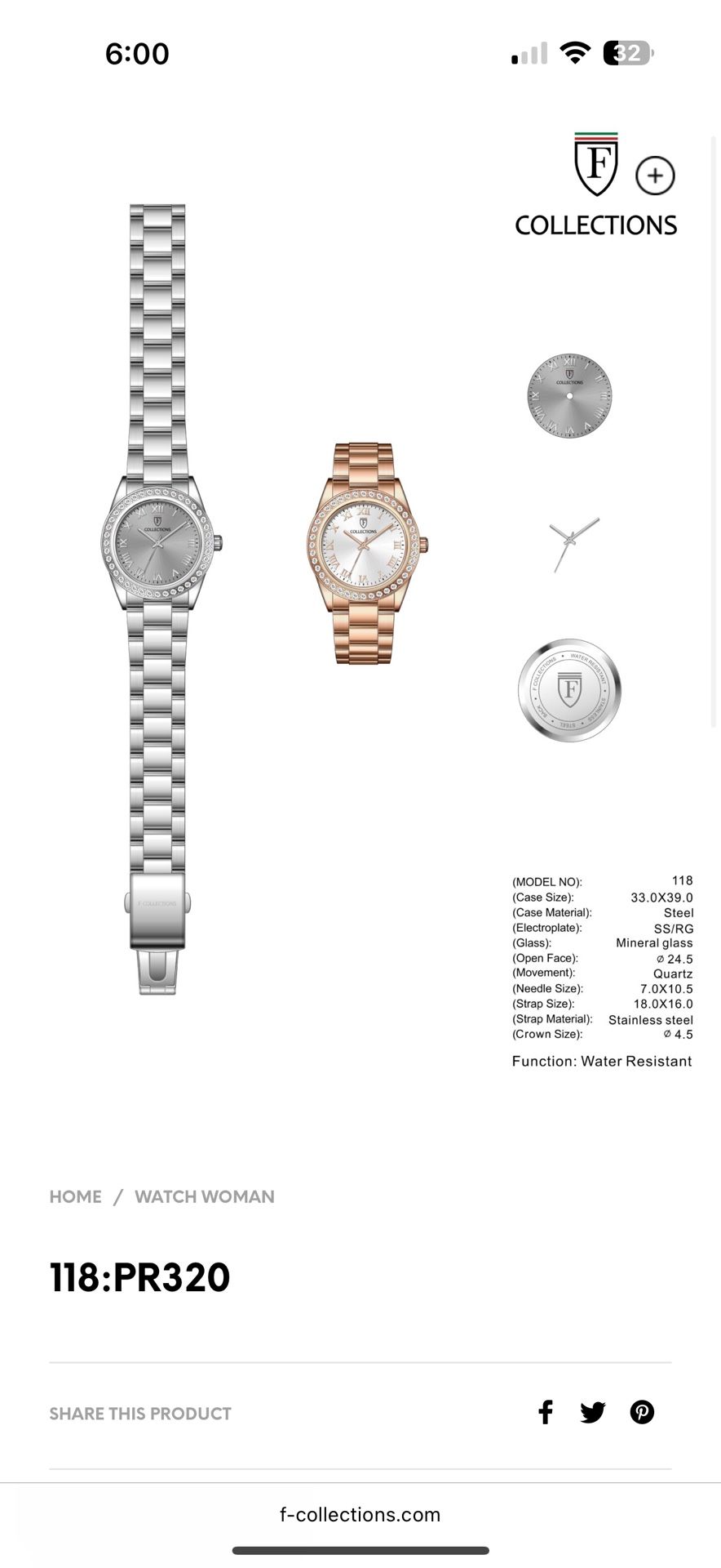 Womens Ferrari Watch Original
