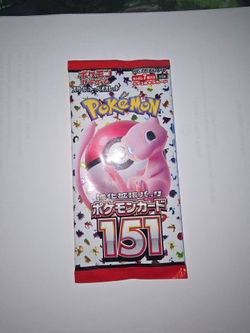 Pokemon Japanese 151 booster packs