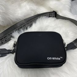Off-White Nylon Crossbody Bag