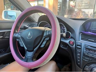 BRAND NEW never used - Pink sparkly diamond appearance driving wheel cover universal fit 15”