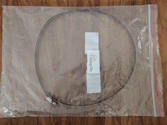 Stainless steel clamp 8" diameter, new