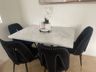 Dining table with chairs