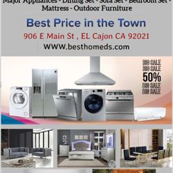 Major Appliances & Mattresses & Dining Room Set & Bedroom Set & Sofa Set 
