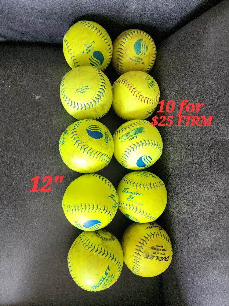 Bag Of Softballs (12" Balls)