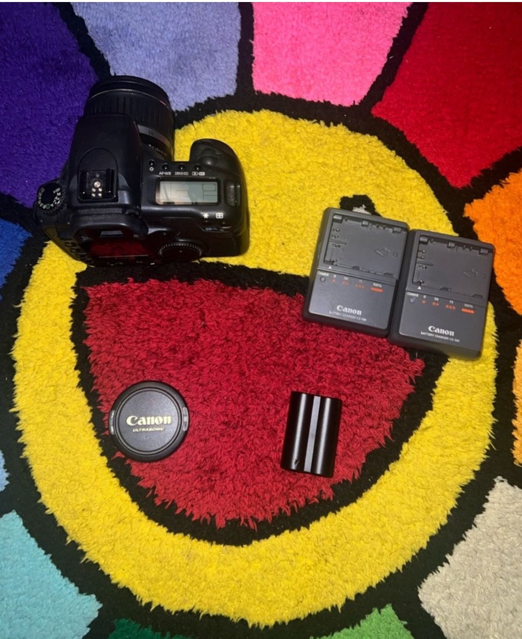 *pick up * EOS 20D Black DSLR Camera With USB Charger (to Import Photos) & More 