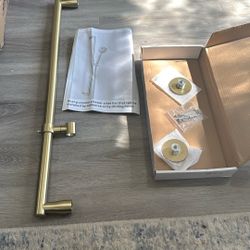 Brushed Gold Shower Slide Bar – 28″