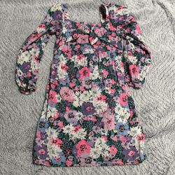 Girl Floral Dress Size 7-8 Kid