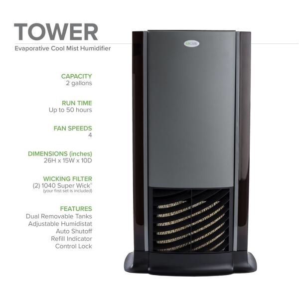 AIRCARE Designer Series 2 Gal. Evaporative Humidifier for 1,200 sq. ft.
