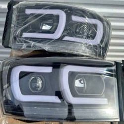 06-08 Dodge Ram LED DRL Projector Headlights Luces Calaveras Micas Faros Focos Faroles Headlamps