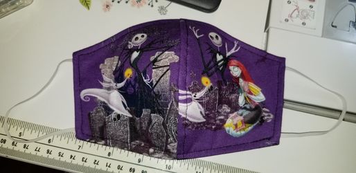 Jack And Sally Halloween Mask