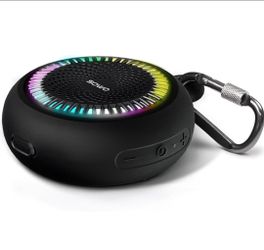 SOWO Shower Speaker Bluetooth Waterproof, Small Speaker Portable Wireless
Powerful Bass and Louder Volume | Colorful Lights and Lightweight with Clip 