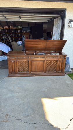 Vintage Console Record Player