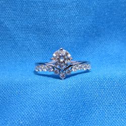 Moissanite 1.00 ctw Round Cut Ring 