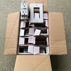 Legrand GFCI outlets With Face Plates Qty:10