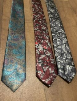 Lot Of 3 Pierre Cardin Skinny Ties