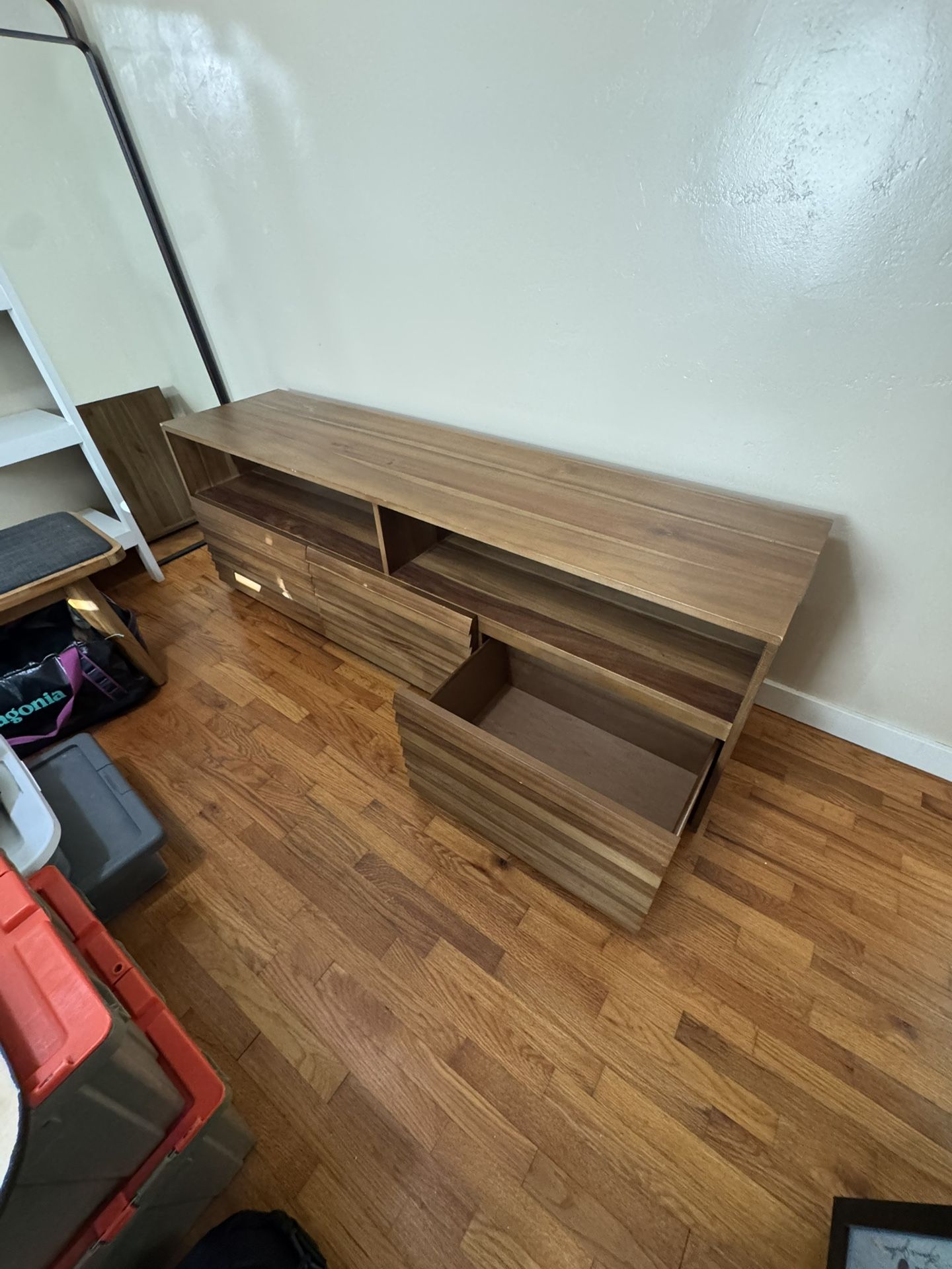 Wood Media Console