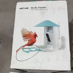 NETVUE Birdfy® Hummee Smart Hummingbird Feeder with Camera, Auto Capture Bird Videos & Birdwatching Up-Close, 2 in 1 Feeders Attract More Hummingbirds