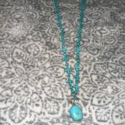Solid Turquoise Pendant 