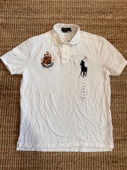 Polo Ralph Lauren White Polo Shirt Size