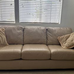 Leather sofa bed couch