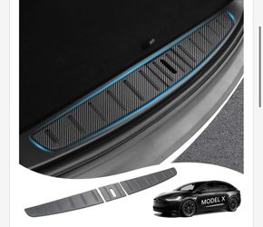 FANCEMOT REAR BUMPER GUARD COMPATIBLE WITH TESLA MODEL X 2021 2022 2023 2024, REAR BUMPER PROTECTOR