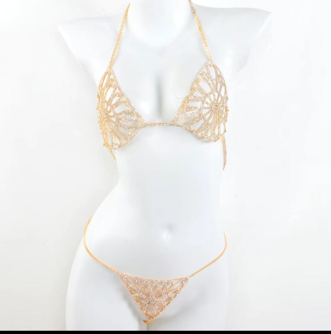Crystals Diamonds Jewelry Underwear For Women