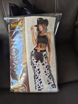Spirit Halloween Cow Print Chaps Adult XL