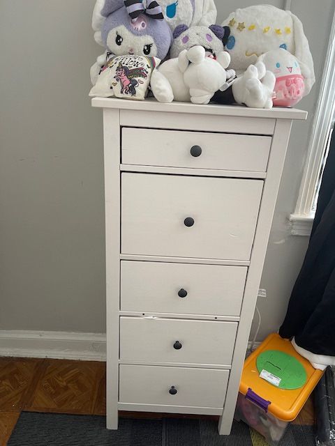 white tall dresser ikea biukpci with 5 Drawers, Vertical Storage for Bedroom, Wood Dresser for Hallway, Wooden Tall Chest of Drawers for Entryway, Nursery, Lingerie Chest Drawer, Modern Farmhouse Style : Home Solid pine is a natural material that ages beautifully and acquires its own unique character over time SONGESAND 6-drawer dresser - white