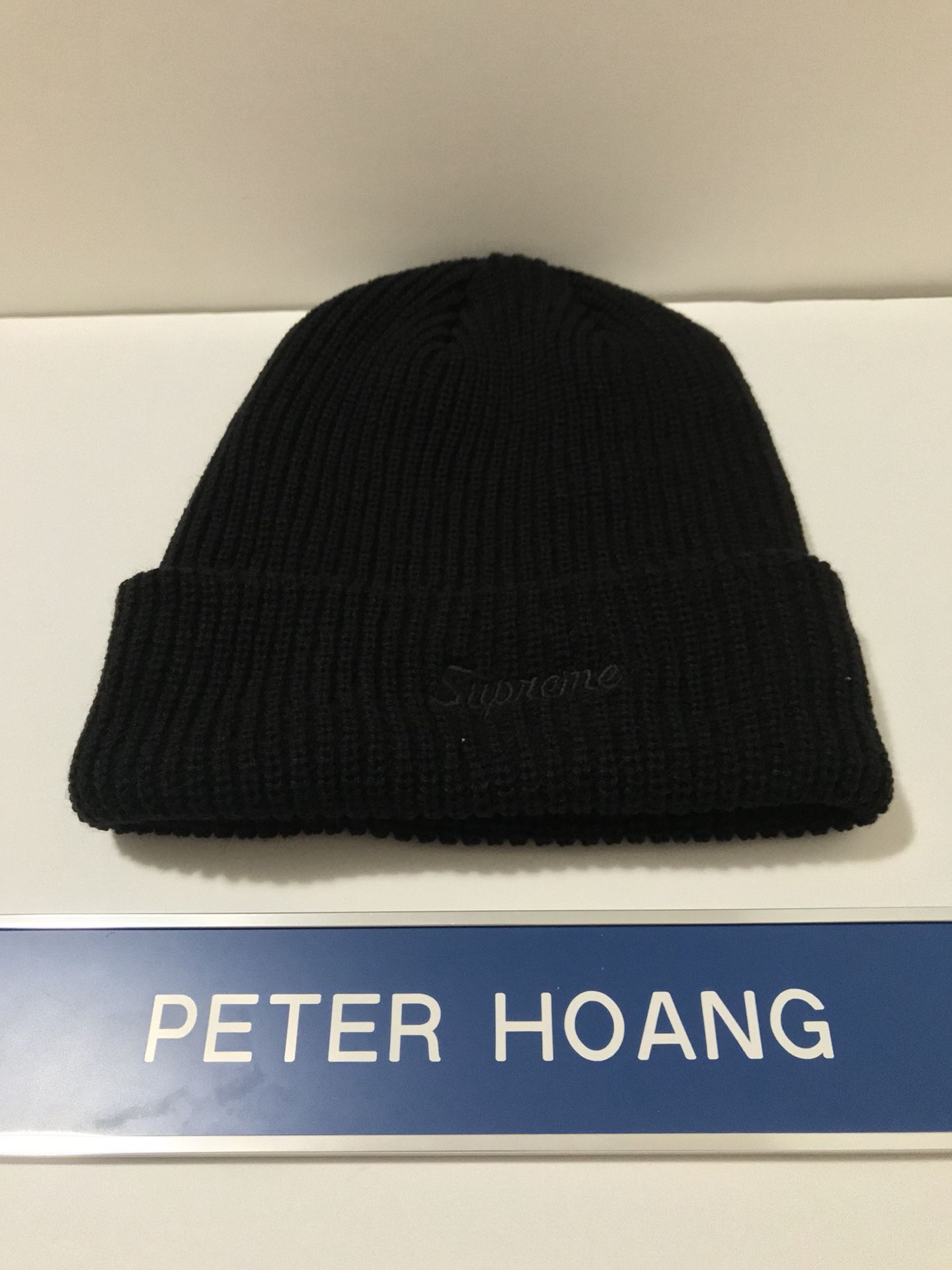 DS New Supreme Loose Gauge Beanie Black FW18 Week 1 for
