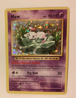 Mew Holo Pokémon Card 53/108