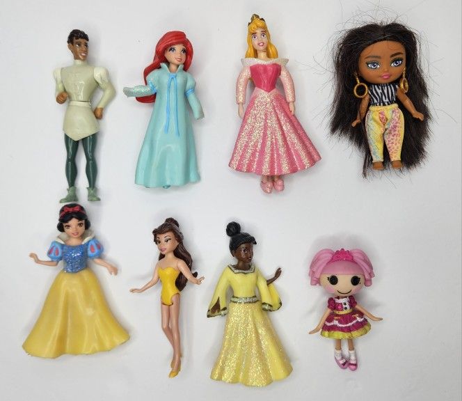 Polly Pocket Disney Princess Barbie Lalaloopsy Lot