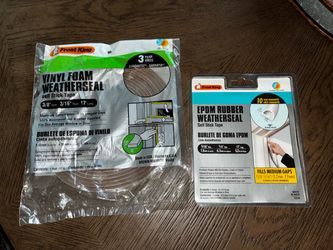 Frost King Weatherseal Bundle – Vinyl Foam & EPDM Rubber