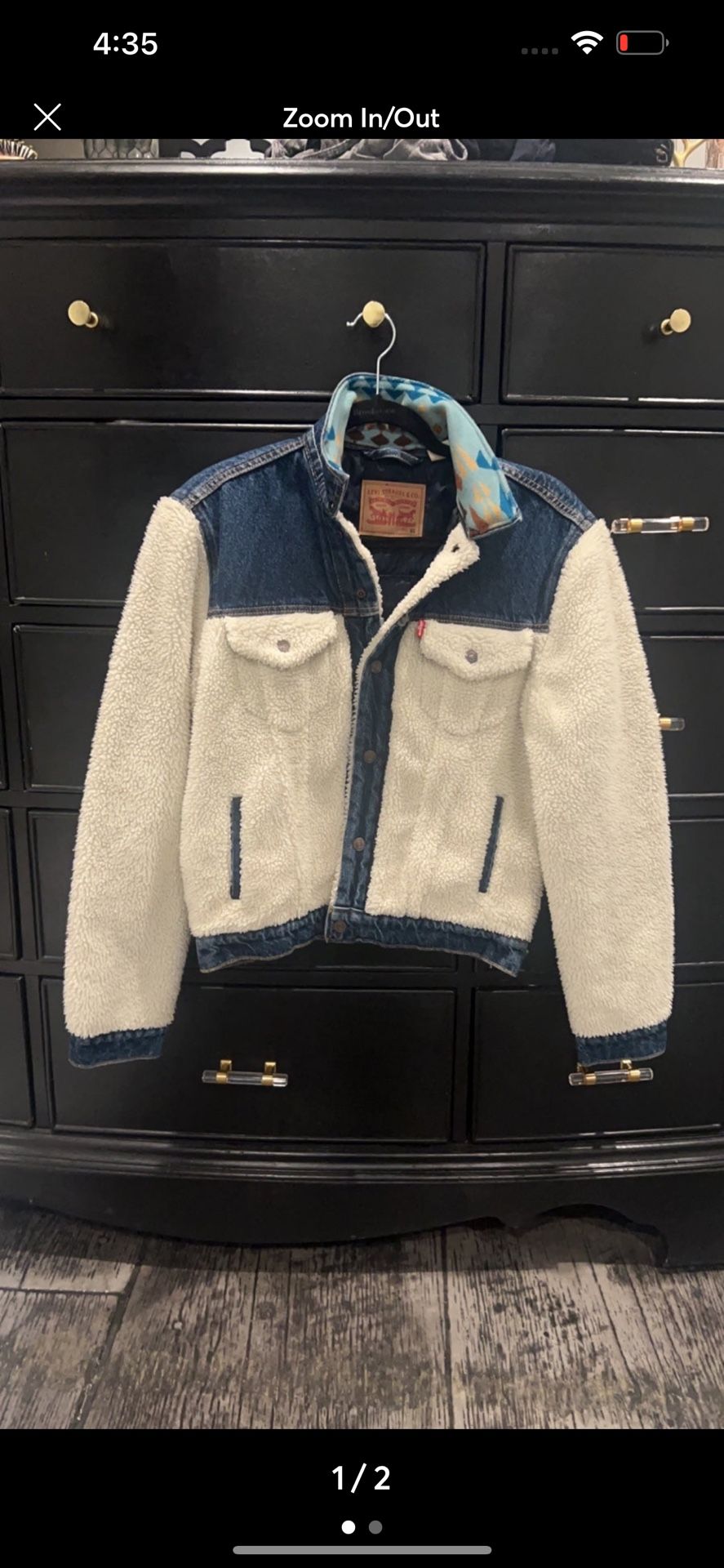 Levi’s Jean jacket with Pendleton fabric