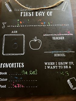 First Day Of School Board