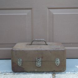 Vintage Metal Tackle Box 