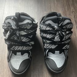 Reflective Lanvin Curb Sneakers 
