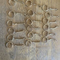 Gold Plated Locking Keyrings 