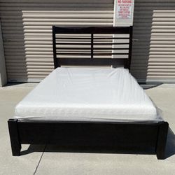 Queen Bed Frame With Mattress 
