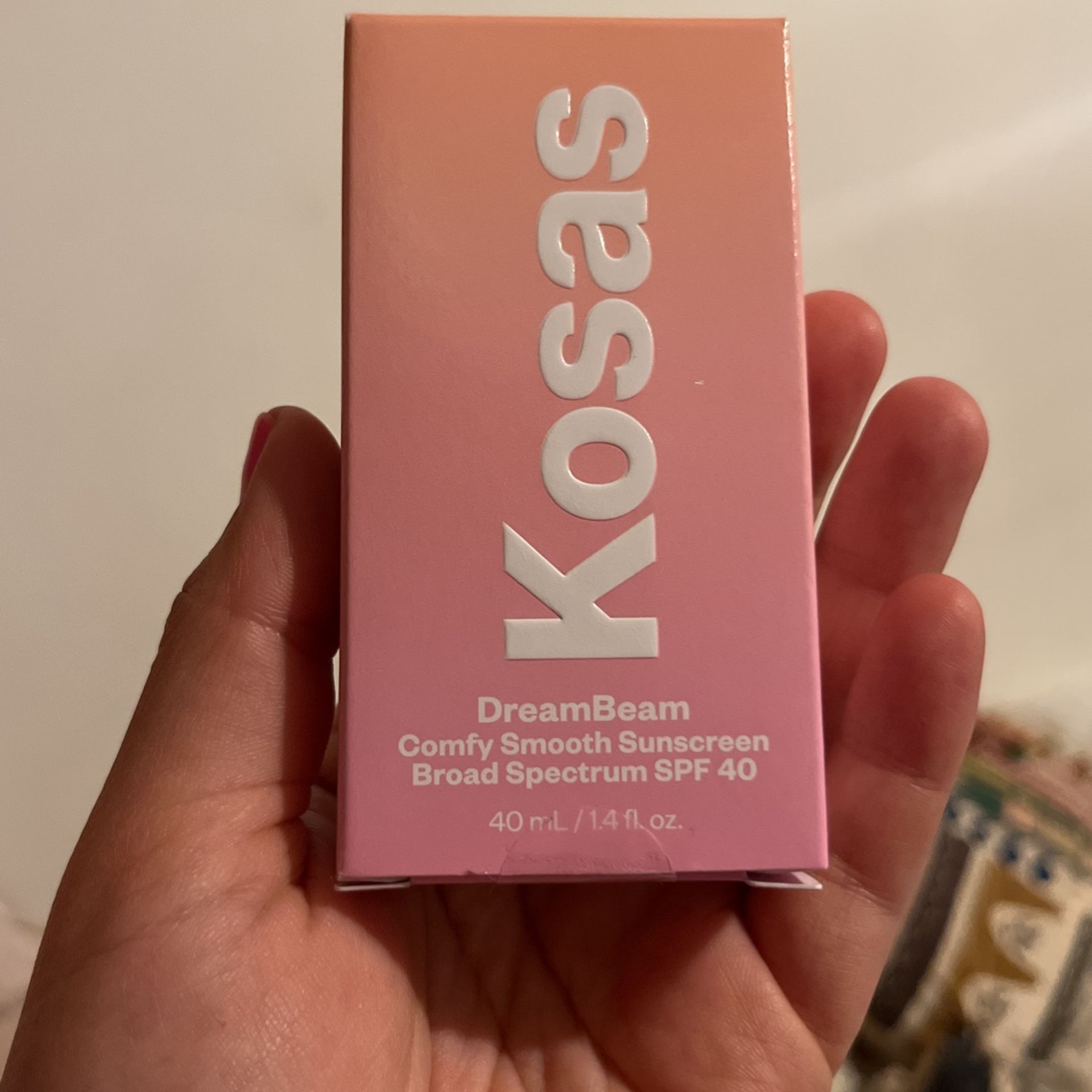 DreamBeam Silicone-Free Mineral Sunscreen SPF 40 with Ceramides and Peptides