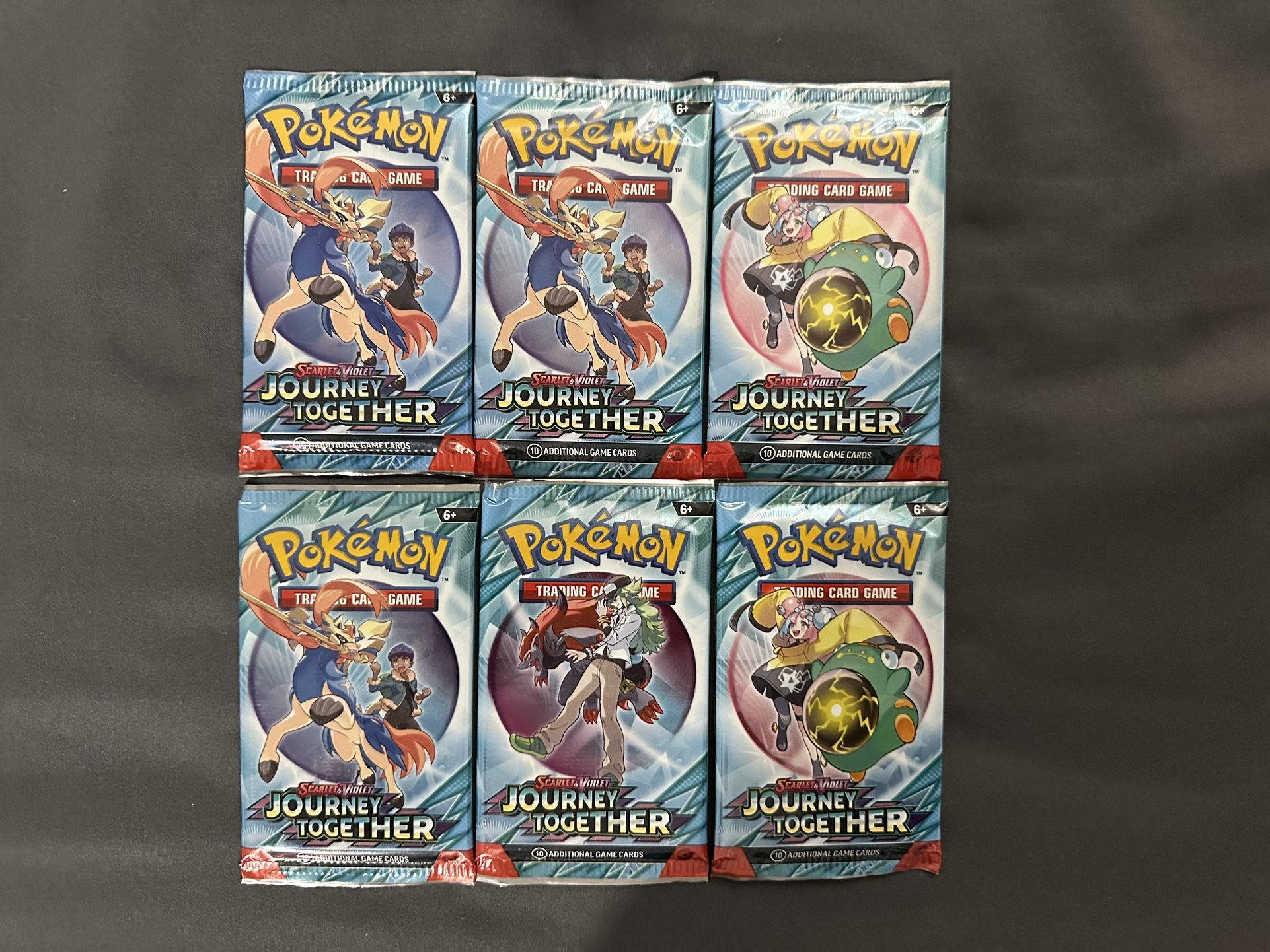Pokemon Journey Together Booster Packs (6)