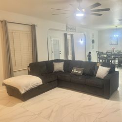 Charcoal Grey Sectional NEW