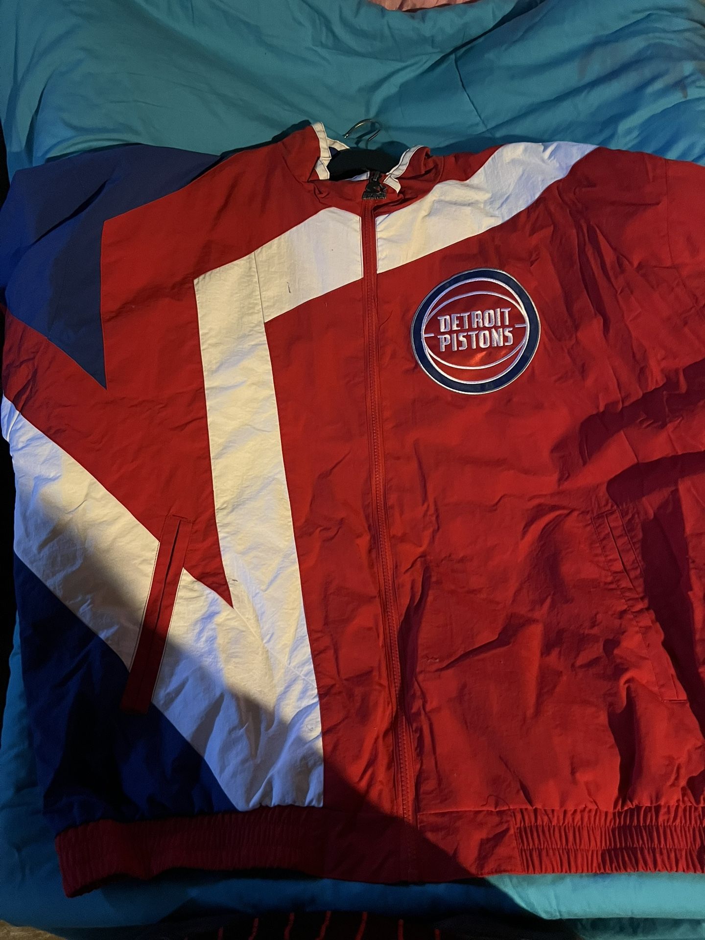 Early 2000s Detroit Pistons Starter Jacket 2x