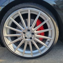 22" New Staggerd ROADFORCE RF15 Wheels & New Tires For MERCEDES BENZ S550/S560
