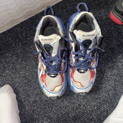 Balenciaga Runner - gray And Blue. Lightly Worn